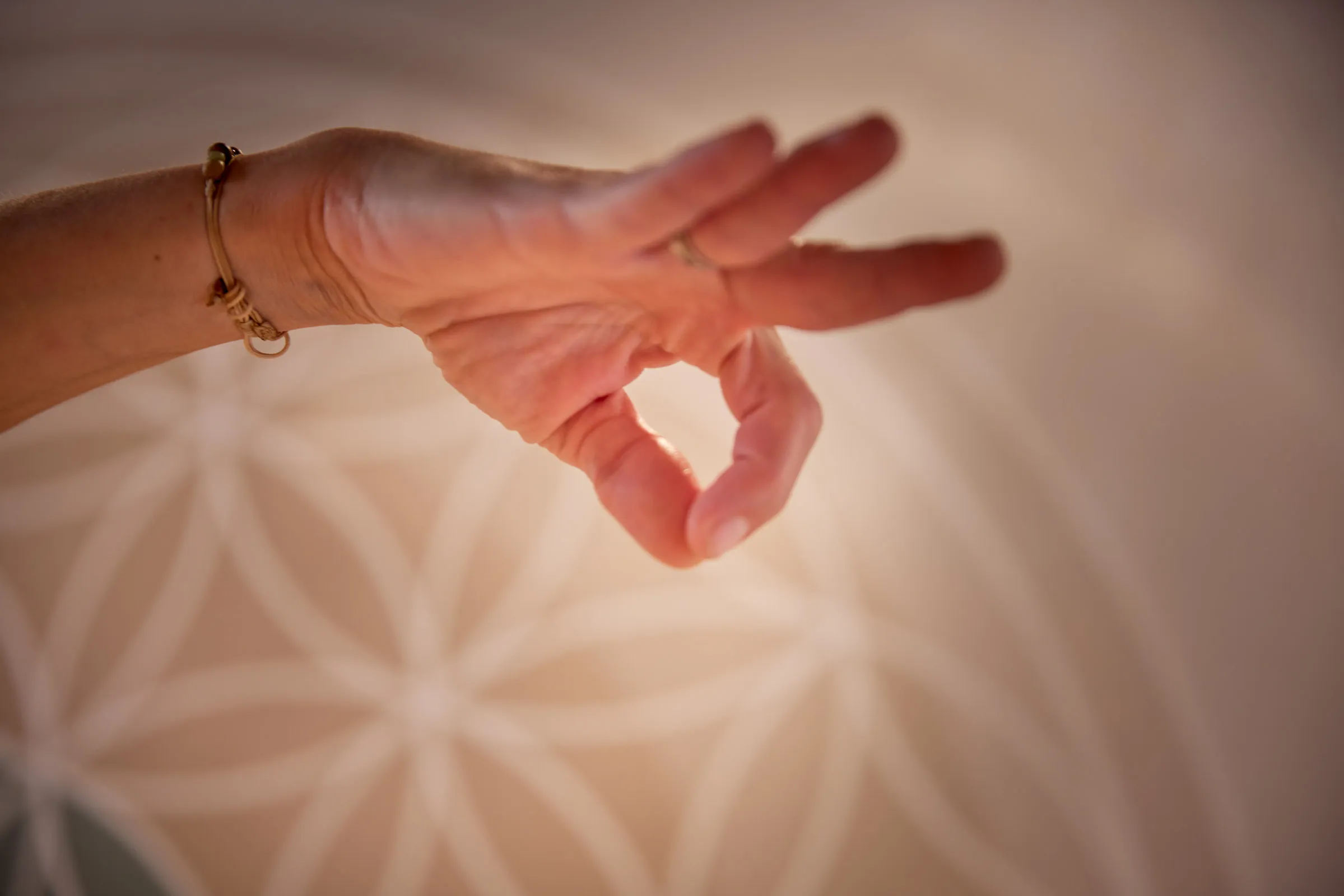 Hände in einer Mudra-Haltung