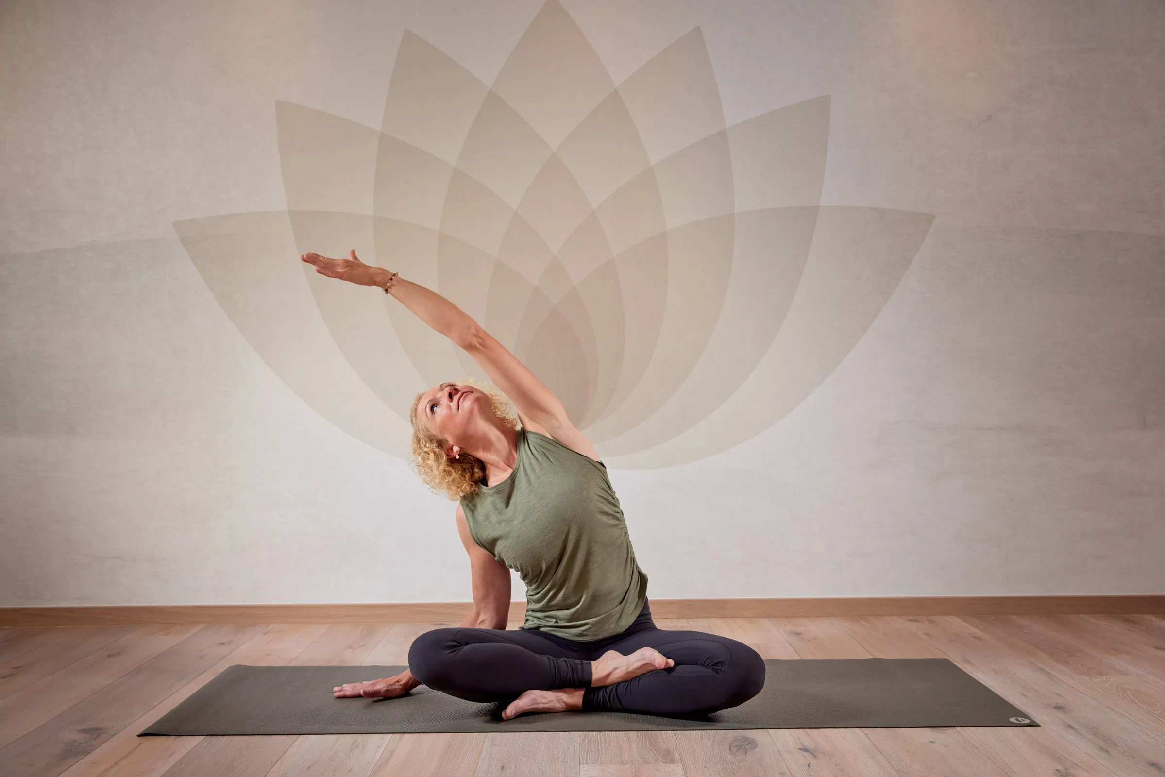 Seitlicher Stretch im Yoga